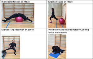 Conservative exercises for femoroacetabular impingement in professional basketball on post-game.