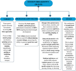 Overview of session conducted 20–24 h before the competition.