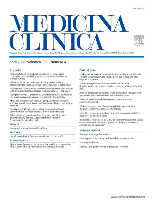 portada Medicina Clínica